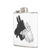 Hand Silhouette Billy Goat Heupfles (Links)