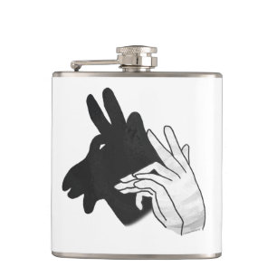 Hand Silhouette Billy Goat Heupfles