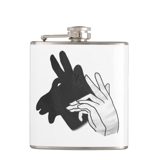 Hand Silhouette Billy Goat Heupfles (Voorkant)