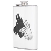 Hand Silhouette Billy Goat Heupfles (Links)