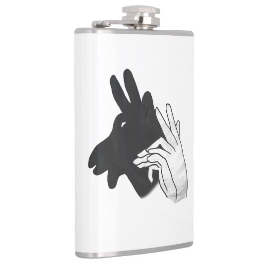 Hand Silhouette Billy Goat Heupfles (Rechts)