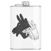 Hand Silhouette Billy Goat Heupfles (Voorkant)