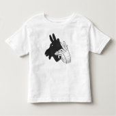 Hand Silhouette Billy Goat Kinder Shirts (Voorkant)