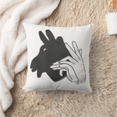Hand Silhouette Billy Goat Kussen (Deken)
