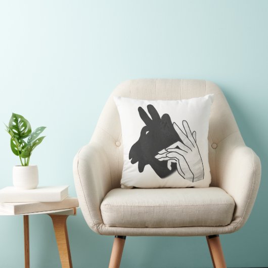 Hand Silhouette Billy Goat Kussen (Stoel)