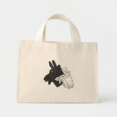 Hand Silhouette Billy Goat Mini Tote Bag (Voorkant)