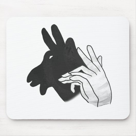 Hand Silhouette Billy Goat Muismat (Voorkant)
