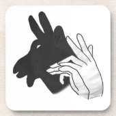 Hand Silhouette Billy Goat Onderzetter (Voorkant)