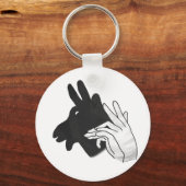 Hand Silhouette Billy Goat Sleutelhanger (Voorkant)