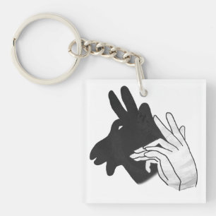 Hand Silhouette Billy Goat Sleutelhanger