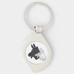 Hand Silhouette Billy Goat Sleutelhanger