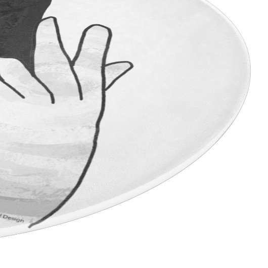 Hand Silhouette Billy Goat Snijplank (Hoek)