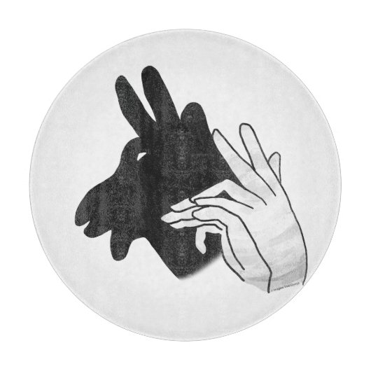 Hand Silhouette Billy Goat Snijplank (Voorkant)