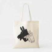 Hand Silhouette Billy Goat Tote Bag (Voorkant)