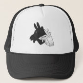 Hand Silhouette Billy Goat Trucker Pet (Voorkant)