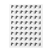 Hand Silhouette Camel Adreslabel Wikkel (Vel)