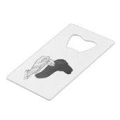 Hand Silhouette Camel Creditkaart Flessenopener (Achterkant Gekanteld)