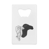Hand Silhouette Camel Creditkaart Flessenopener (Achterkant)