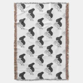 Hand Silhouette Camel Deken (Voorkant Verticaal)