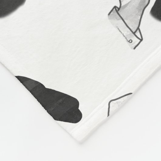 Hand Silhouette Camel Fleece Deken (Hoek)