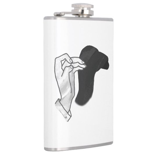 Hand Silhouette Camel Heupfles (Rechts)