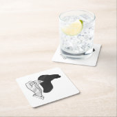 Hand Silhouette Camel Kartonnen Onderzetters (Insitu)