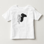 Hand Silhouette Camel Kinder Shirts (Voorkant)