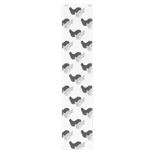 Hand Silhouette Camel Korte Tafelloper (Voorkant)