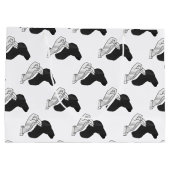 Hand Silhouette Camel Large Cadeautasje (Achterkant)