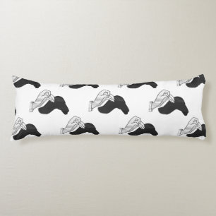 Hand Silhouette Camel Lichaamskussen