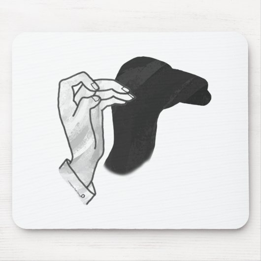 Hand Silhouette Camel Muismat (Voorkant)