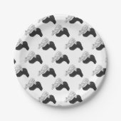 Hand Silhouette Camel Papieren Bordje (Voorkant)