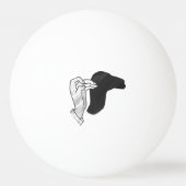 Hand Silhouette Camel Pingpongbal (Voorkant)