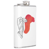 Hand Silhouette Camel Red Heupfles (Rechts)