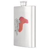 Hand Silhouette Camel Red Heupfles (Links)