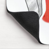 Hand Silhouette Camel Red Muismat (Hoek)