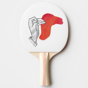 Hand Silhouette Camel Red Tafeltennisbatje