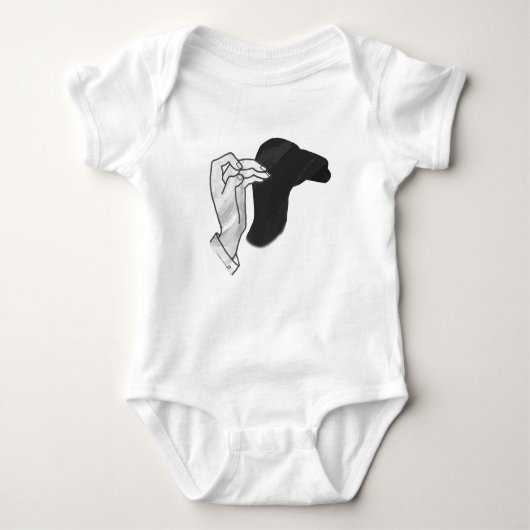 Hand Silhouette Camel Romper (Voorkant)