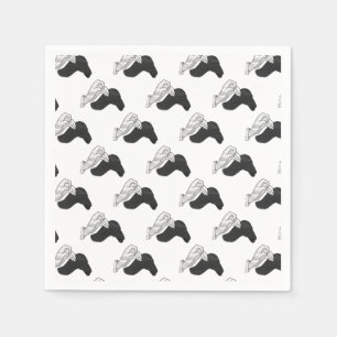 Hand Silhouette Camel Servet