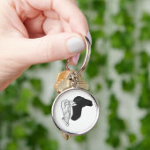 Hand Silhouette Camel Sleutelhanger (Hand)