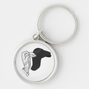 Hand Silhouette Camel Sleutelhanger