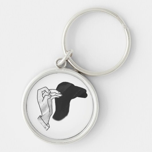 Hand Silhouette Camel Sleutelhanger (Voorkant)