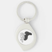 Hand Silhouette Camel Sleutelhanger (Voorkant)