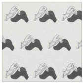 Hand Silhouette Camel Stof (Close Up)