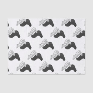 Hand Silhouette Camel Tissuepapier