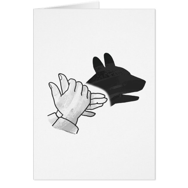 Hand Silhouette Dog (Voorkant)