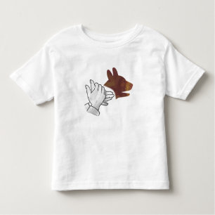 Hand Silhouette Dog Brown Kinder Shirts