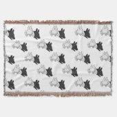 Hand Silhouette Dog Deken (Voorkant)