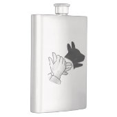 Hand Silhouette Dog Flacon (Rechts)
