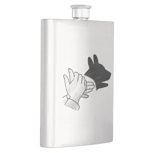 Hand Silhouette Dog Flacon (Rechts)